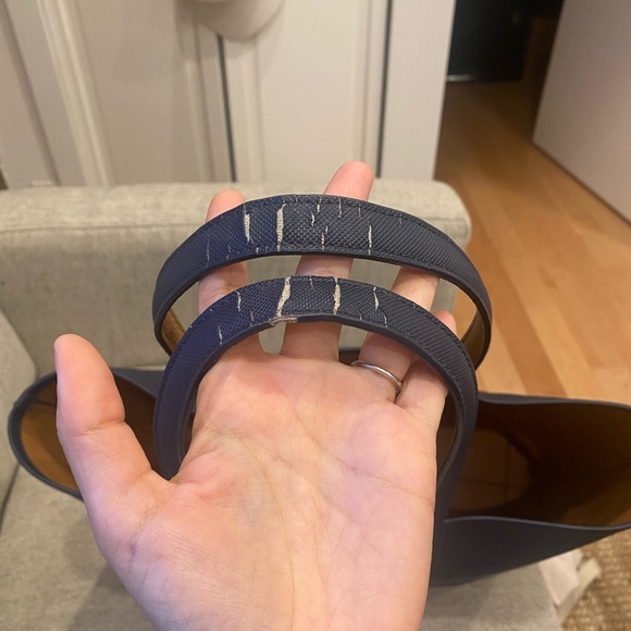 Lacoste ANNA reversible shopper bag Blue - Picture 3 of 6